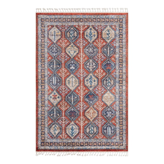 Unique Loom Aramis Collection Area Rug - Conner (6' x 9' Rectangle Rust Red/Brown)