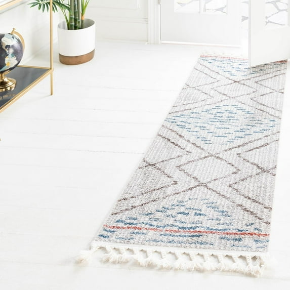 Unique Loom Aramis Collection Area Rug - Kavi (2' x 8' Runner Ivory/Beige)