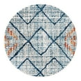 thumbnail image 1 of Unique Loom Aramis Collection Area Rug - Kavi (3' 3" Round Blue/Cream), 1 of 10