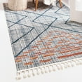 thumbnail image 1 of Unique Loom Aramis Collection Area Rug - Kavi (5' 3" x 8' Rectangle Blue/Cream), 1 of 7