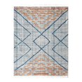 thumbnail image 1 of Unique Loom Aramis Collection Area Rug - Kavi (7' 10" x 10' Rectangle Blue/Cream), 1 of 9