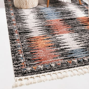 Unique Loom Aramis Collection Area Rug - Landon (5' 3" x 8' Rectangle Multi/Beige)