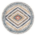 thumbnail image 1 of Unique Loom Aramis Collection Area Rug - Rio (3' 3" Round Blue/Cream), 1 of 10