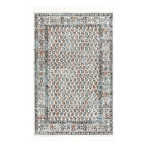 Unique Loom Aramis Collection Area Rug - Solal (5' 3" x 8' Rectangle Multi/Cream)
