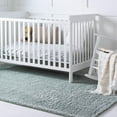 thumbnail image 1 of Unique Loom Soft Solid Shag Collection Area Rug - Aras (2' x 3' 1" Rectangle Sage Green), 1 of 7