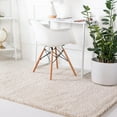thumbnail image 1 of Unique Loom Soft Solid Shag Collection Area Rug - Aras (5' x 8' Rectangle Oatmeal Beige), 1 of 7