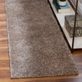 thumbnail image 1 of Unique Loom Soft Solid Shag Collection Area Rug - Aras (2' 7" x 13' 1" Runner Khaki), 1 of 7