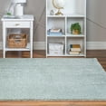 thumbnail image 1 of Unique Loom Soft Solid Shag Collection Area Rug - Aras (8' Square Sage Green), 1 of 7
