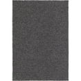 thumbnail image 1 of 4' x 6' Solid Charcoal Brown Rectangular Shag Area Throw Rug, 1 of 3