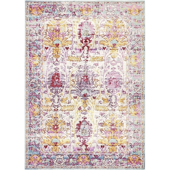 Unique Loom Unison Austin Rug, Beige (4' 0 x 6' 0)