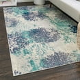 thumbnail image 1 of Unique Loom Ariel Collection Area Rug - Coral (5' 3" x 8' Rectangle Blue/Green), 1 of 8