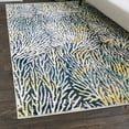 thumbnail image 1 of Unique Loom Ariel Collection Area Rug - Seaweed (2' x 3' Rectangle Blue/Ivory), 1 of 9