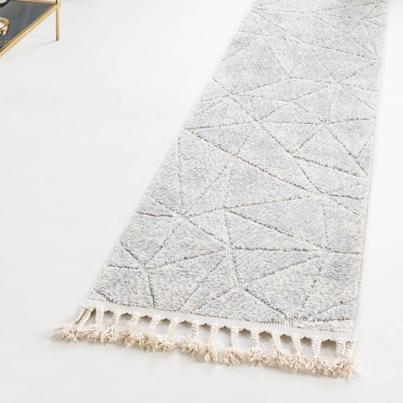 Unique Loom Arlo Collection Area Rug - AJ (2' 7" x 12' Runner Sandy Beige/Gray)
