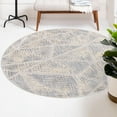 thumbnail image 1 of Unique Loom Arlo Collection Area Rug - AJ (5' 3" Round Sandy Beige/Gray), 1 of 7