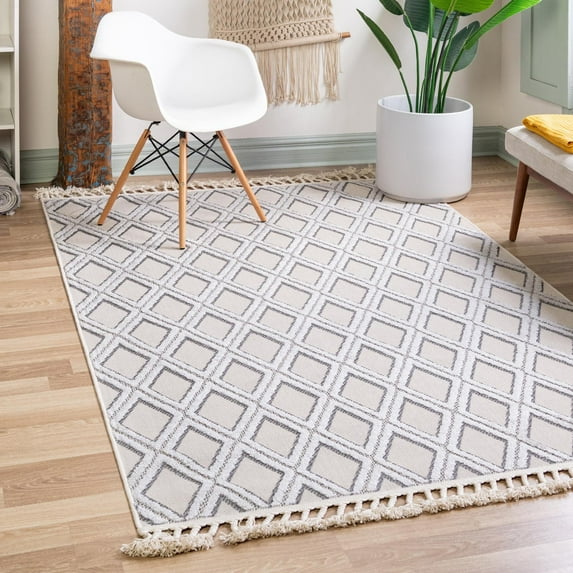 Unique Loom Arlo Collection Area Rug - Derek (2' x 3' Rectangle Sandy Beige/Beige)