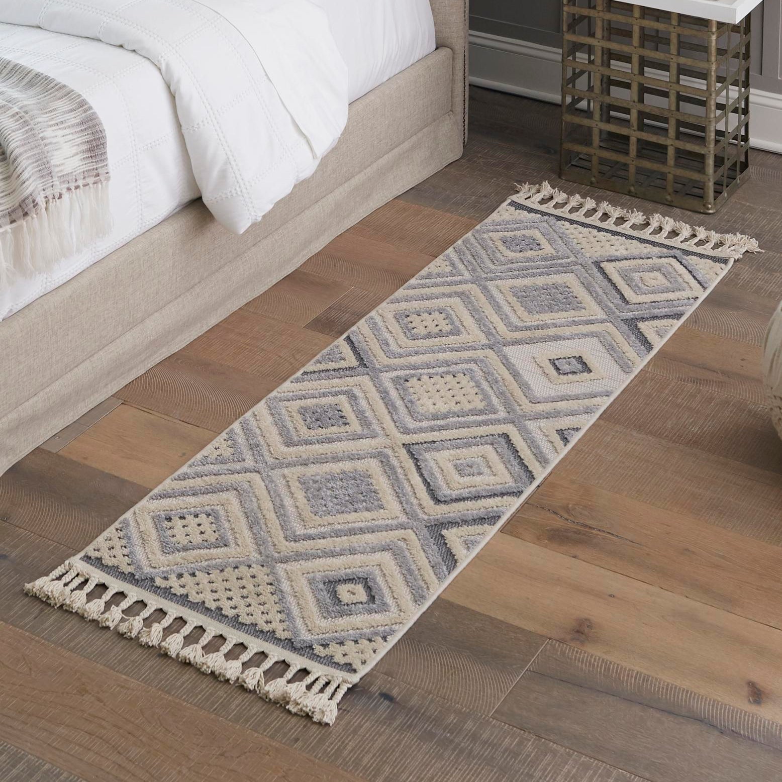 Unique Loom Arlo Collection Area Rug - Hannah (2' x 6' Runner Sandy ...
