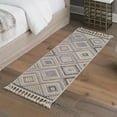 thumbnail image 1 of Unique Loom Arlo Collection Area Rug - Hannah (2' x 8' Runner Sandy Beige/Gray), 1 of 6