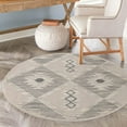 thumbnail image 1 of Unique Loom Arlo Collection Area Rug - Kai (7' Round Sandy Beige/Gray), 1 of 6