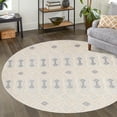 thumbnail image 1 of Unique Loom Arlo Collection Area Rug - Lenny (3' 3" Round Sandy Beige/Beige), 1 of 7