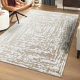 thumbnail image 1 of Unique Loom Hermitage Collection Area Rug - Armor (4' x 6' Rectangle White Bone/Beige), 1 of 6