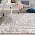 thumbnail image 1 of Unique Loom Hermitage Collection Area Rug - Armor (6' Square White Bone/Beige), 1 of 6
