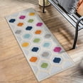 thumbnail image 1 of Unique Loom Aruba Outdoor Collection Area Rug - Noord (2' x 10' Runner Gray/Gold), 1 of 7
