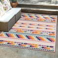 thumbnail image 1 of Unique Loom Aruba Outdoor Collection Area Rug - Savaneta (7' x 10' Rectangle Pink/Ivory), 1 of 7