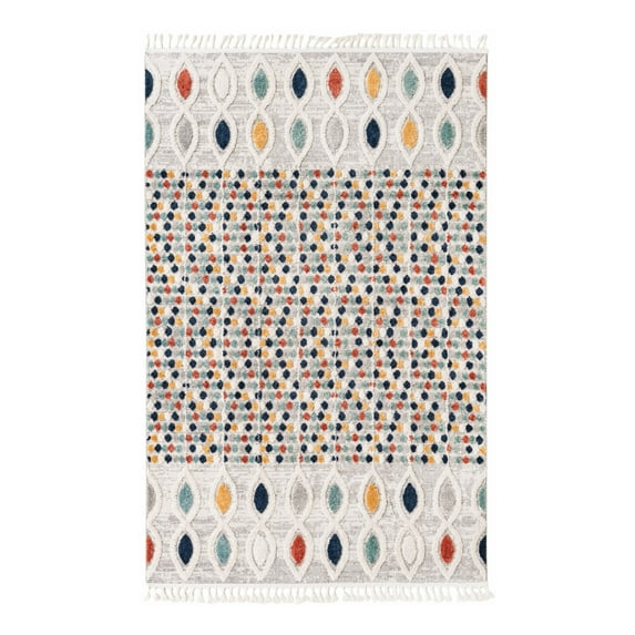 Unique Loom Cherokee Collection Area Rug - Asheville (6' x 9' Rectangle Multi/Green)