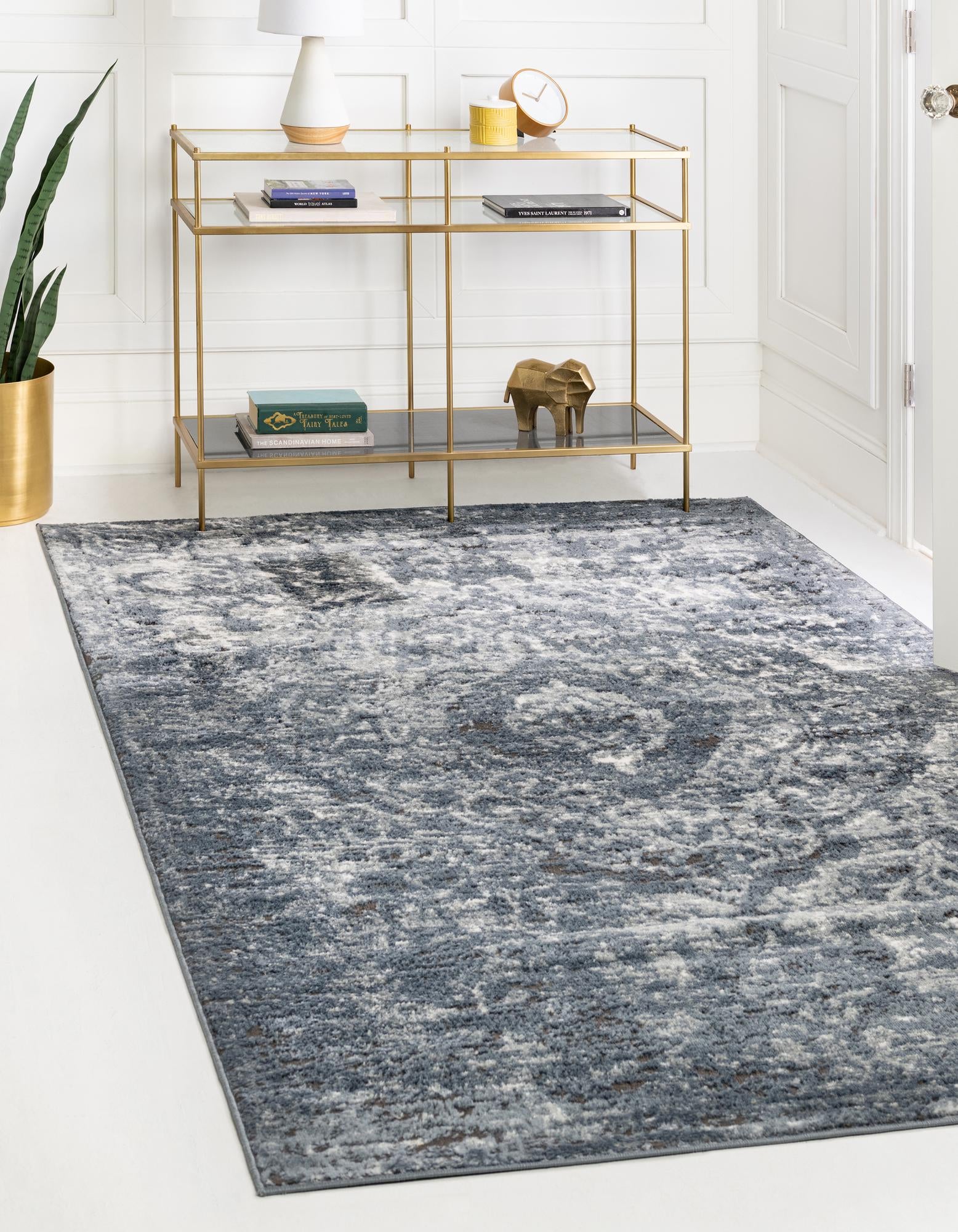Unique Loom Astoria Portland Rug , 6' 0" x 9' 0" ,Blue
