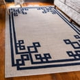 thumbnail image 1 of Unique Loom Athens Collection Area Rug - Geometric (2' x 3' 1" Rectangle Beige and Blue/Beige), 1 of 7