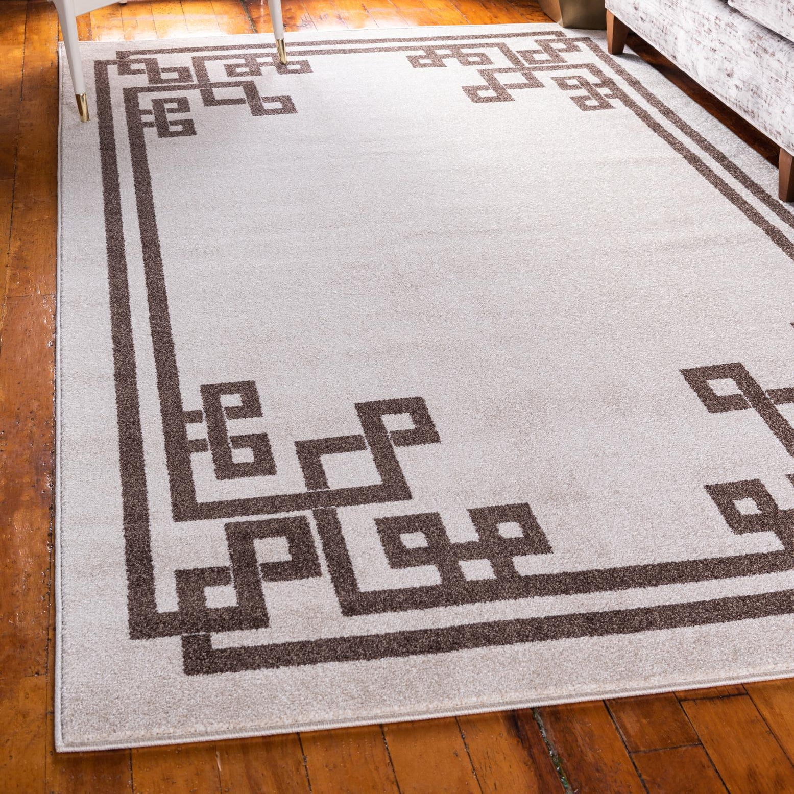 Unique Loom Athens Collection Area Rug - Geometric (5' 1