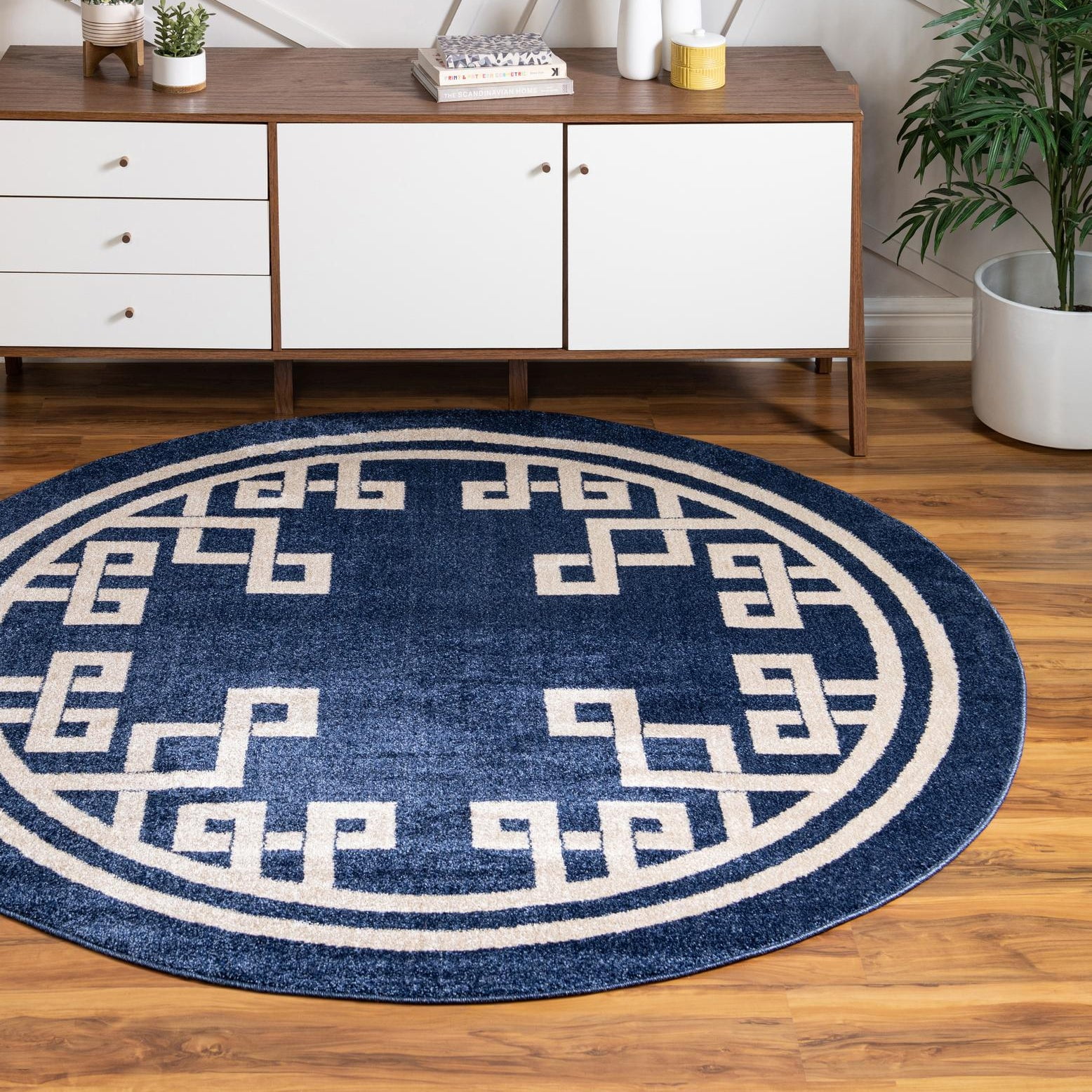 Unique Loom Athens Collection Area Rug - Geometric (6' 1