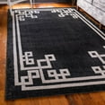 thumbnail image 1 of Unique Loom Athens Collection Area Rug - Geometric (9' x 12' Rectangle Black/Beige), 1 of 7
