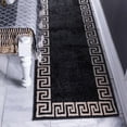 thumbnail image 1 of Unique Loom Athens Collection Area Rug - Modern (2' x 6' 1" Runner Charcoal/Black), 1 of 7