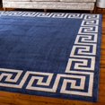 thumbnail image 1 of Unique Loom Athens Collection Area Rug - Modern (8' Square Navy Blue/Beige), 1 of 7
