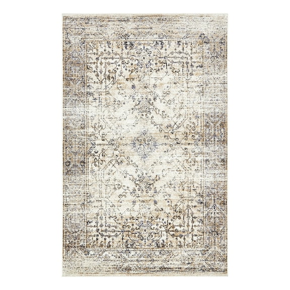 Unique Loom Augustus Collection Area Rug - Naples (5' 1" x 8' Rectangle Cream/Beige)
