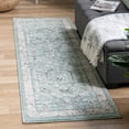 thumbnail image 1 of Unique Loom Aurelia Collection Area Rug - Trajan (2' x 8' Runner Aqua/Ivory), 1 of 7