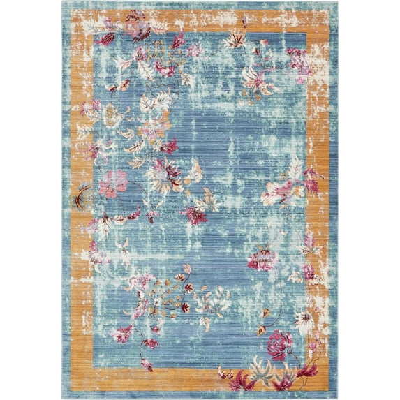 Unique Loom Austin Color Bordered Traditional Area Rugs, Multi-color
