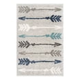 thumbnail image 1 of Unique Loom Autumn Collection Area Rug - Arrow (2' x 3' 1" Rectangle Light Gray/Black), 1 of 9