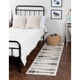 thumbnail image 1 of Unique Loom Autumn Collection Area Rug - Arrow (2' x 6' 1" Runner Ivory/Gray), 1 of 7