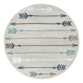 thumbnail image 1 of Unique Loom Autumn Collection Area Rug - Arrow (7' 10" Round Light Gray/Black), 1 of 9