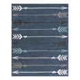 thumbnail image 1 of Unique Loom Autumn Collection Area Rug - Arrow (7' 10" x 10' Rectangle Navy Blue/Gray), 1 of 8