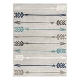 thumbnail image 1 of Unique Loom Autumn Collection Area Rug - Arrow (9' x 12' Rectangle Light Gray/Black), 1 of 9
