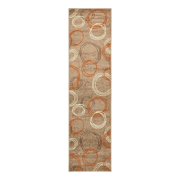 Unique Loom Autumn Collection Area Rug - Cornucopia (2' 7" x 10' Runner Light Brown/Brown)