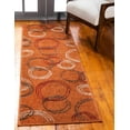 thumbnail image 1 of Unique Loom Autumn Collection Area Rug - Cornucopia (2' x 6' 1" Runner Terracotta/Beige), 1 of 7