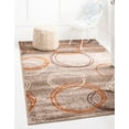 thumbnail image 1 of Unique Loom Autumn Collection Area Rug - Cornucopia (8' x 10' Rectangle Light Brown/Brown), 1 of 7