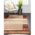 thumbnail image 1 of Unique Loom Autumn Collection Area Rug - Maple (5' 3" x 8' Rectangle Beige/Brown), 1 of 7