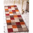 thumbnail image 1 of Unique Loom Autumn Collection Area Rug - Patchwork (2' x 6' 1" Runner Multi/Beige), 1 of 7