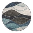 thumbnail image 1 of Unique Loom Autumn Collection Area Rug - Plantation (3' 1" Round Blue Gray/Black), 1 of 8