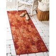 thumbnail image 1 of Unique Loom Autumn Collection Area Rug - Plymouth (2' x 6' 1" Runner Terracotta/Burgundy), 1 of 7